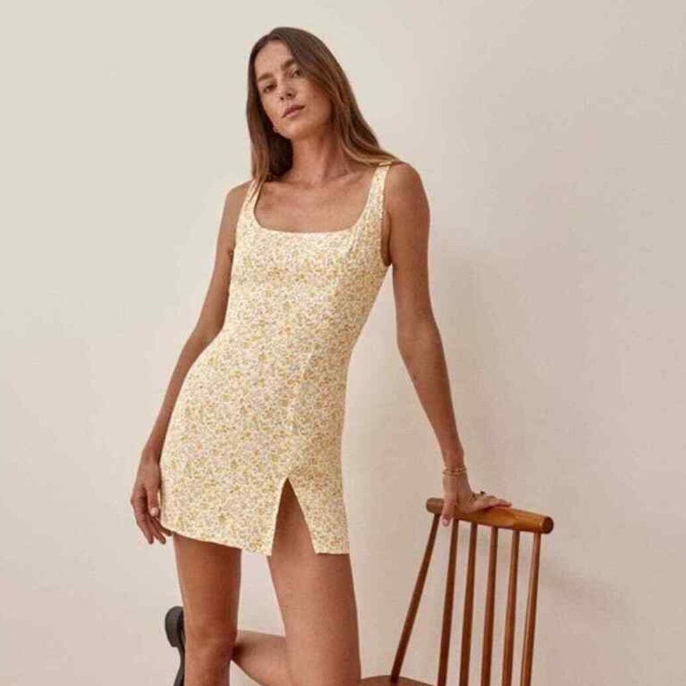 Reformation Nohan Floral Mini Dress